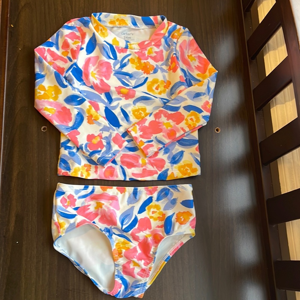 2 piece carters  bathing suit. Size 24 months. Brand new, unworn
